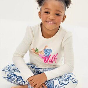 Endless Animals Summer Girls Mini Jansen Long Sleeved Top by Lilly Pulitzer